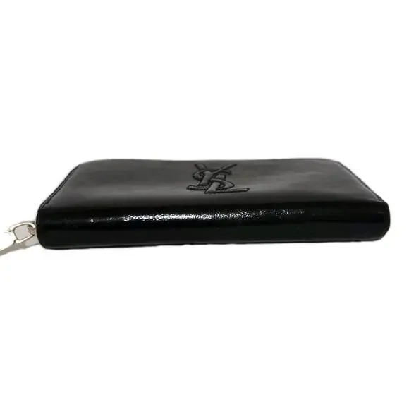 YSL Long Wallet Black Embossed Patent Leather - Picture 5 of 9